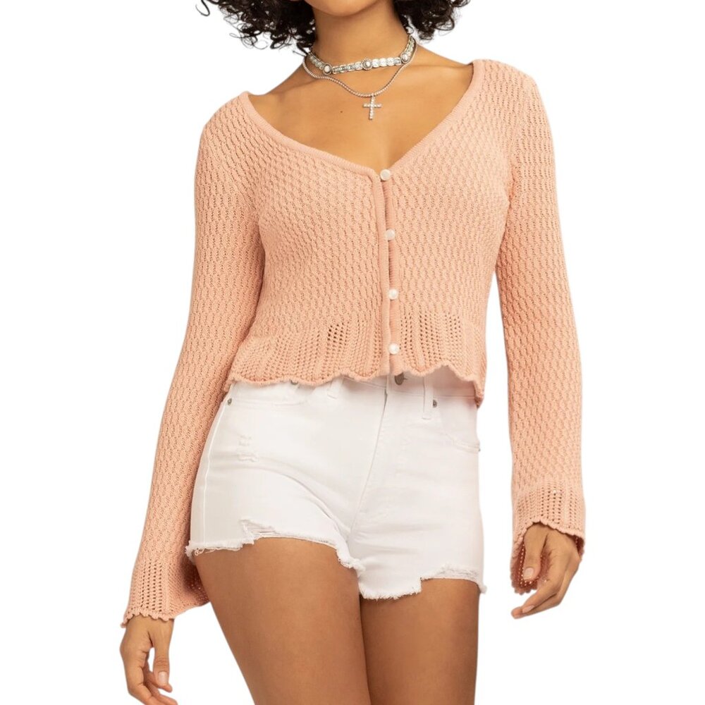 Jessica Simpson Women's Carlotta Cardigan Sweater, Lightweight XL NWT